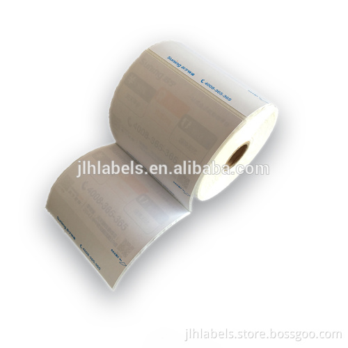 customized direct thermal label sticker roll/double layer self-adhesive label 136x100 shipping labels address labels